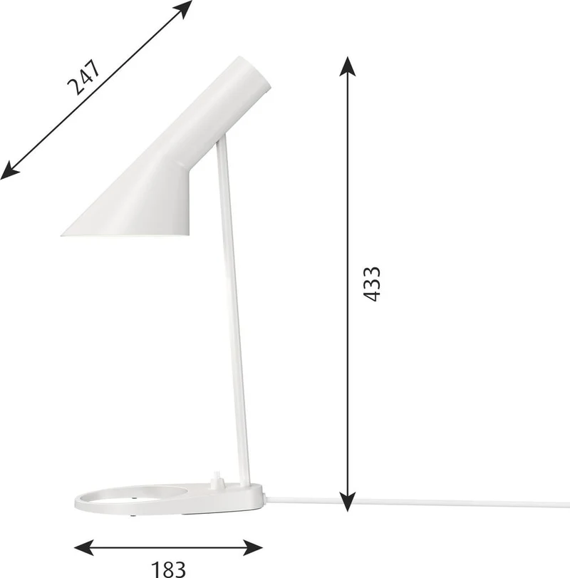 AJ Mini - Bordlampe - Hvid