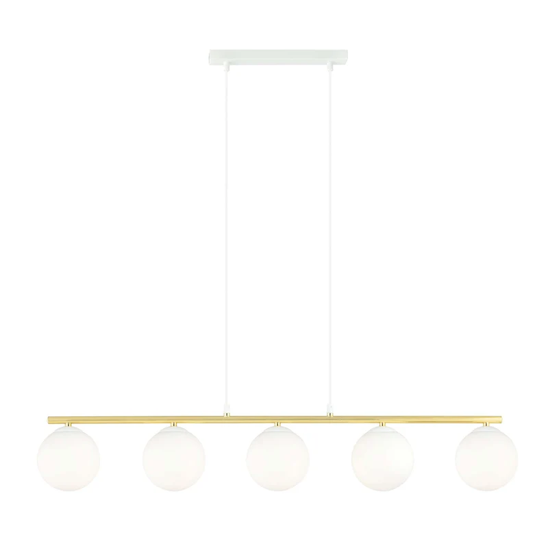 Suspension Boule Verre Opaline