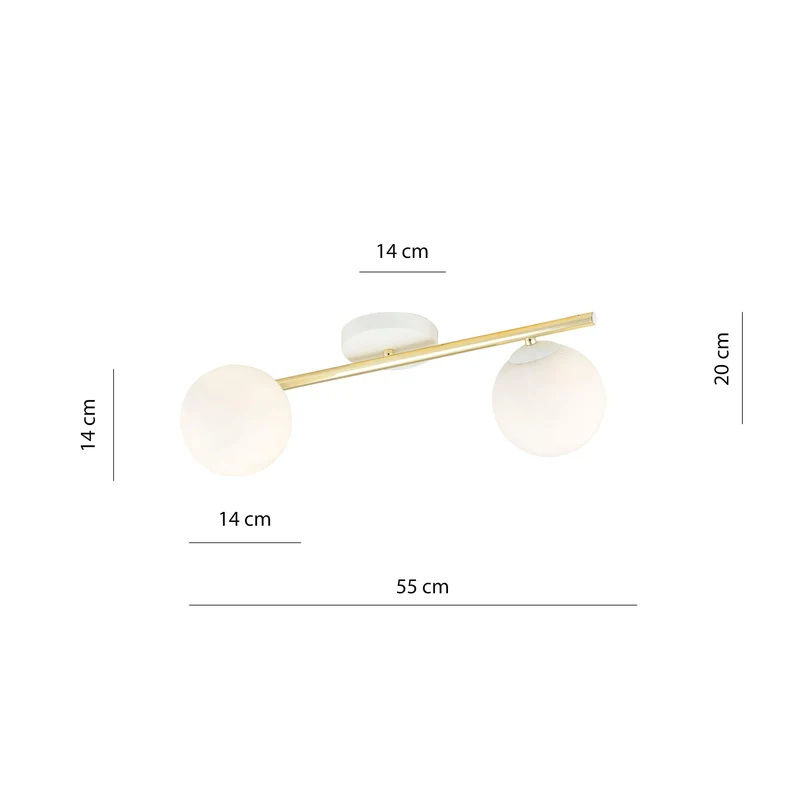 Plafonnier Boule Blanche