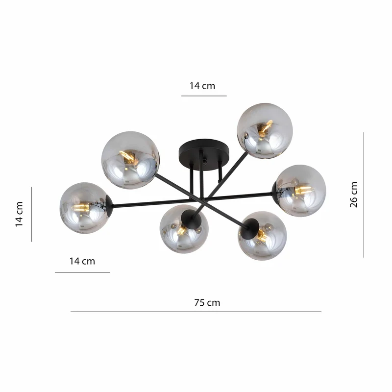 Plafonnier Verre Metal