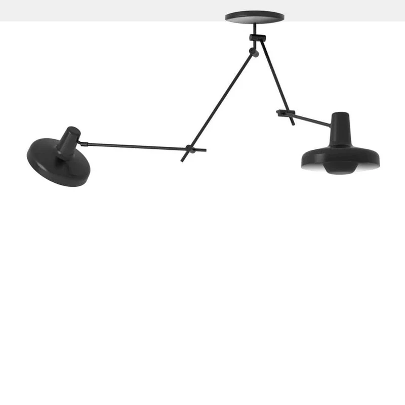 Arigato Dobbelt Loftlampe Sort