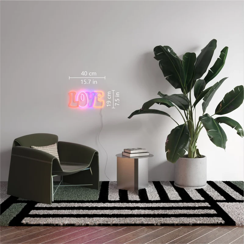 LOVE, signe en néon LED