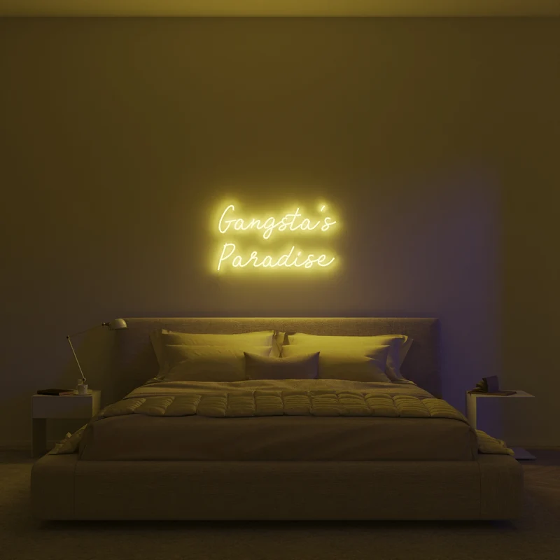 Gangsta's Paradise - signe en néon LED