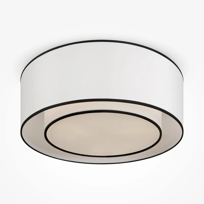Plafonnier Rond Noir