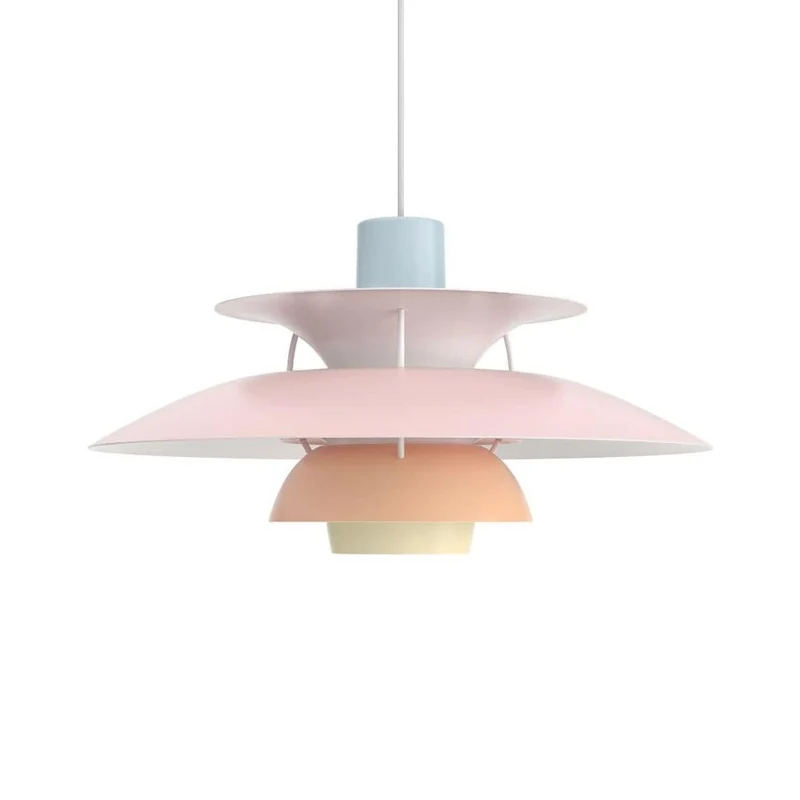 PH 5 - Pendel - Pastel Blå Rosa Fersken