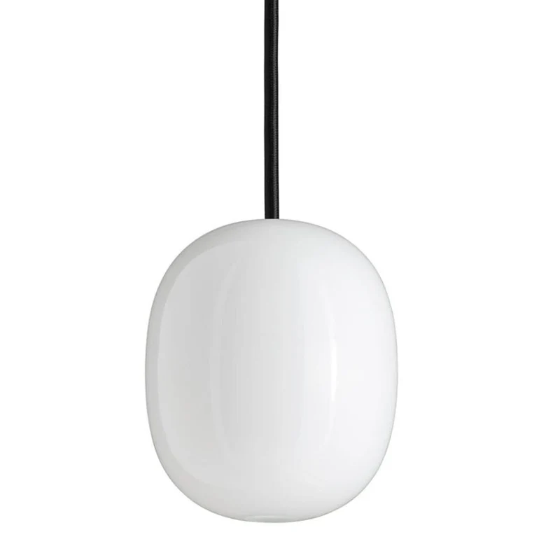 Superæg 150p - Opal (G9 42w) - Sort LEDning 3m - Pendel