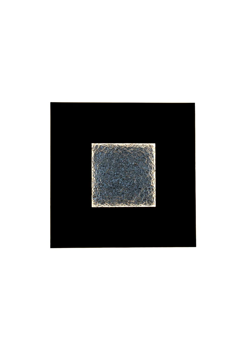 LED-Wandleuchte Eclipse Gross dimmbar gehämmert mit Scheibe