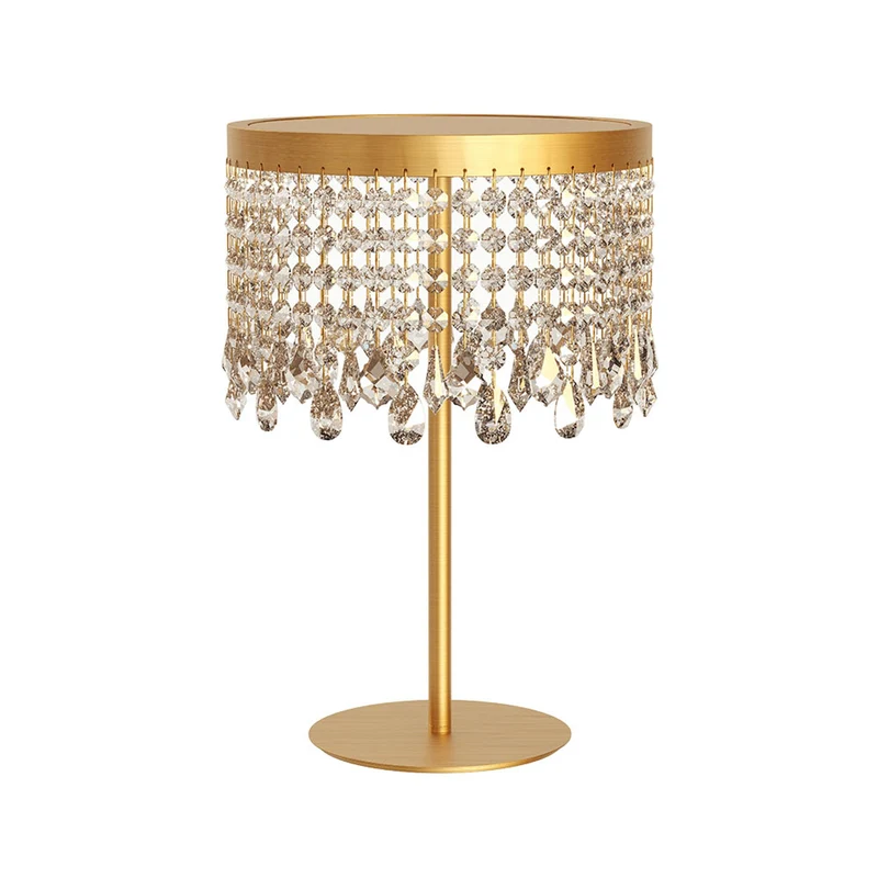 LED-Tischleuchte Vanesia Goldfarben Dimmbar 25cm