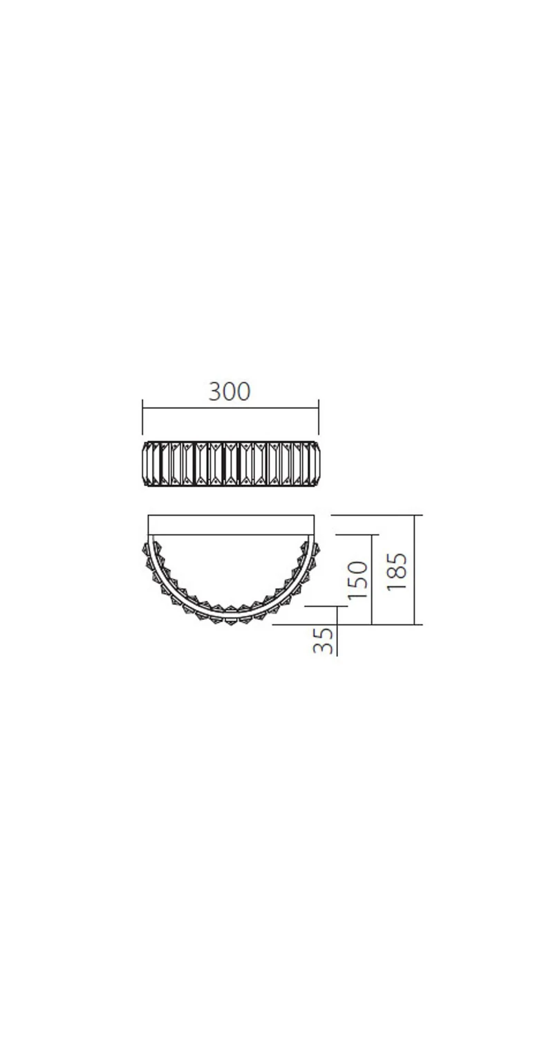 LED-Wandleuchte Akala Goldfarben Dimmbar