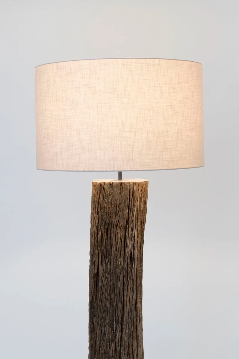Stehlampe Montecristo Akazienholz mit Schirm Rund 177 cm