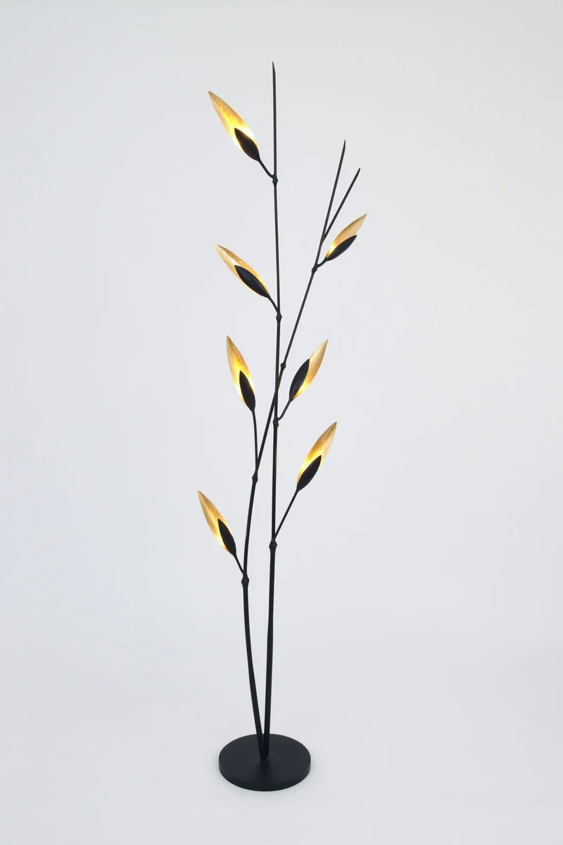 Stehleuchte Strelicie 7-flammig Rund 181 cm Gold