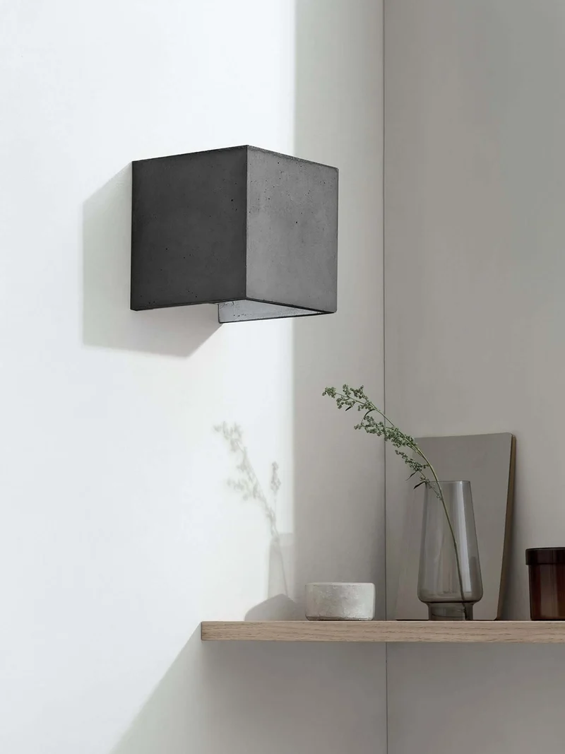 Gantlights B3 Wandlampe quadratisch Beton