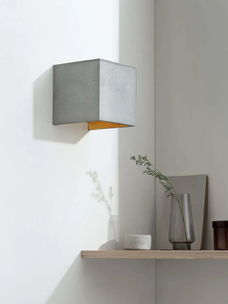 Gantlights B3 Wandlampe quadratisch Beton