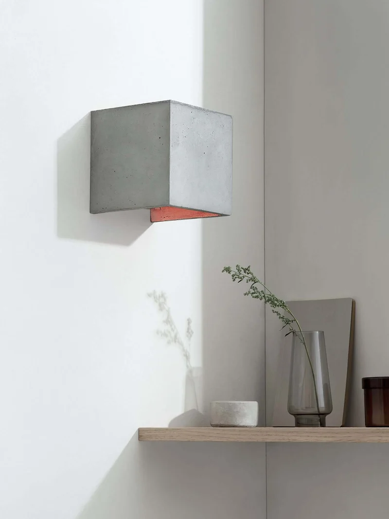 Gantlights B3 Wandlampe quadratisch Beton