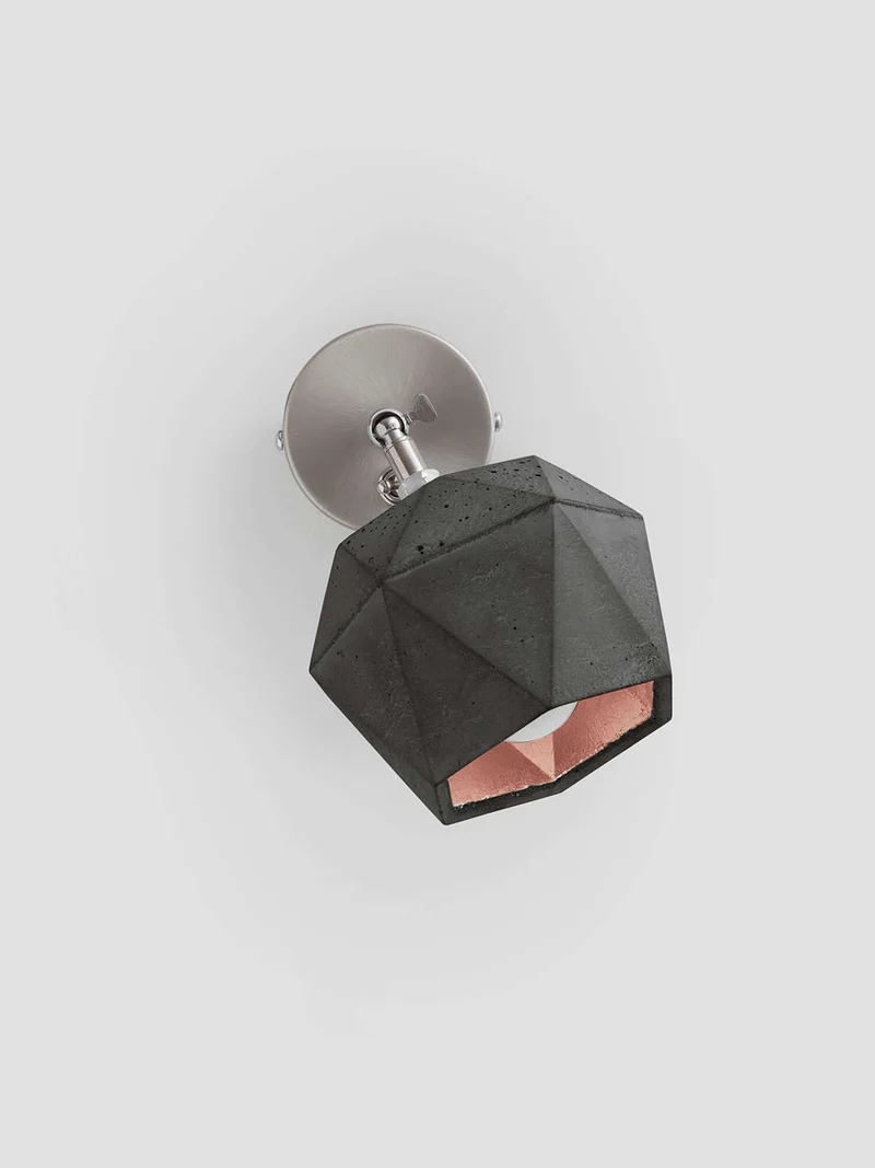 Gantlights T2 Wandspot Beton trianguliert