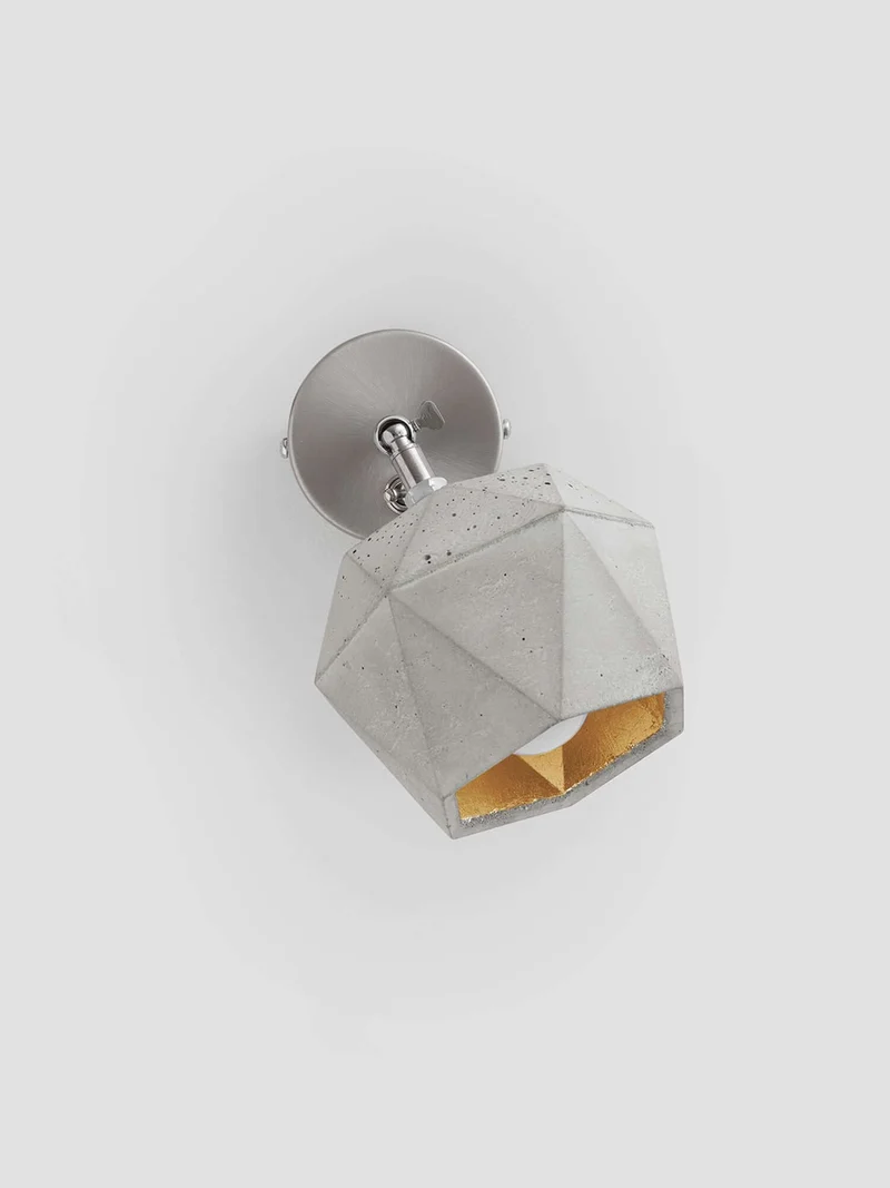 Gantlights T2 Wandspot Beton trianguliert
