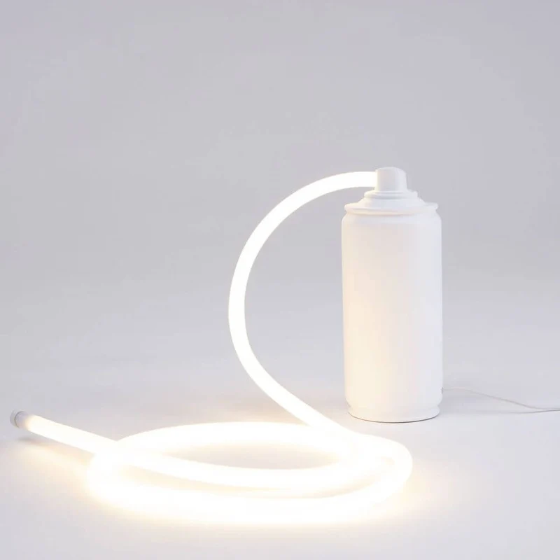 Seletti Daily Glow Spray LED-Tischleuchte Weiß