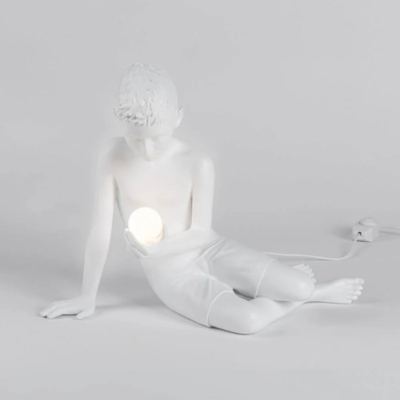 Seletti Innerflow Mini LED-Dekoleuchte Junge Harz