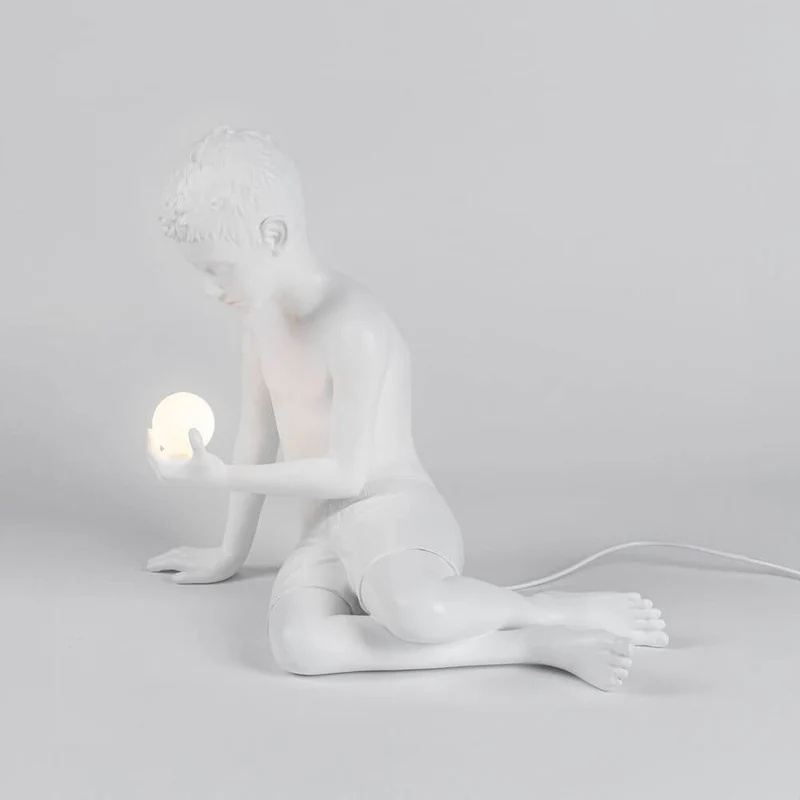 Seletti Innerflow Mini LED-Dekoleuchte Junge Harz