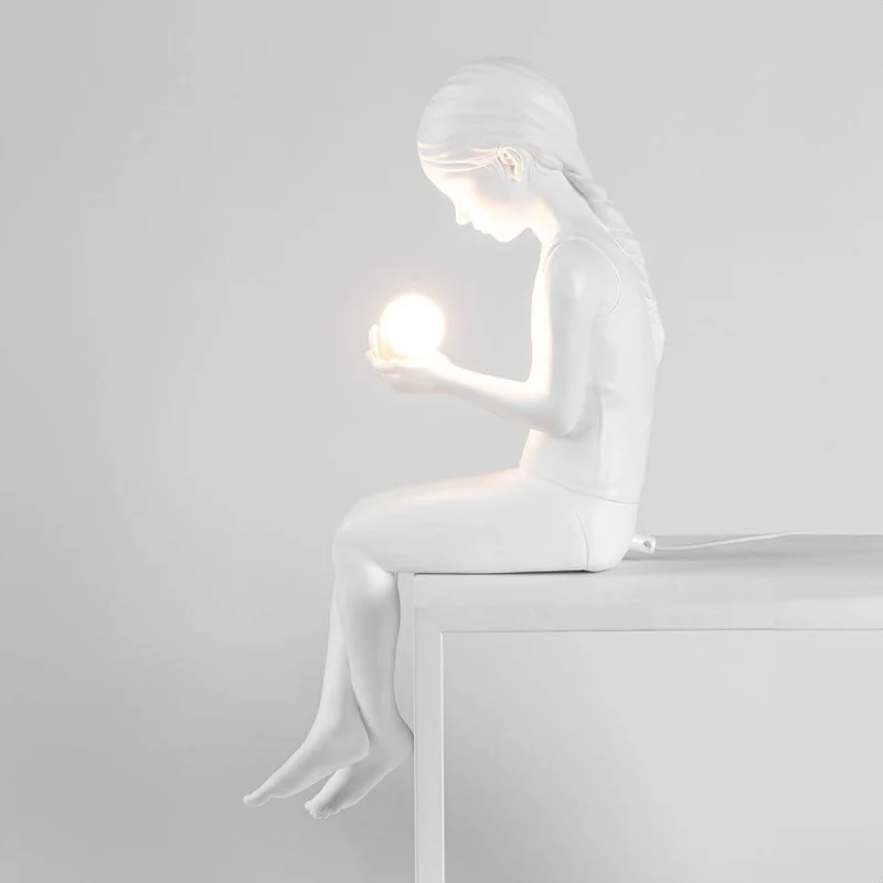 Seletti Innerglow Mini LED-Tischleuchte Mädchen dimmbar