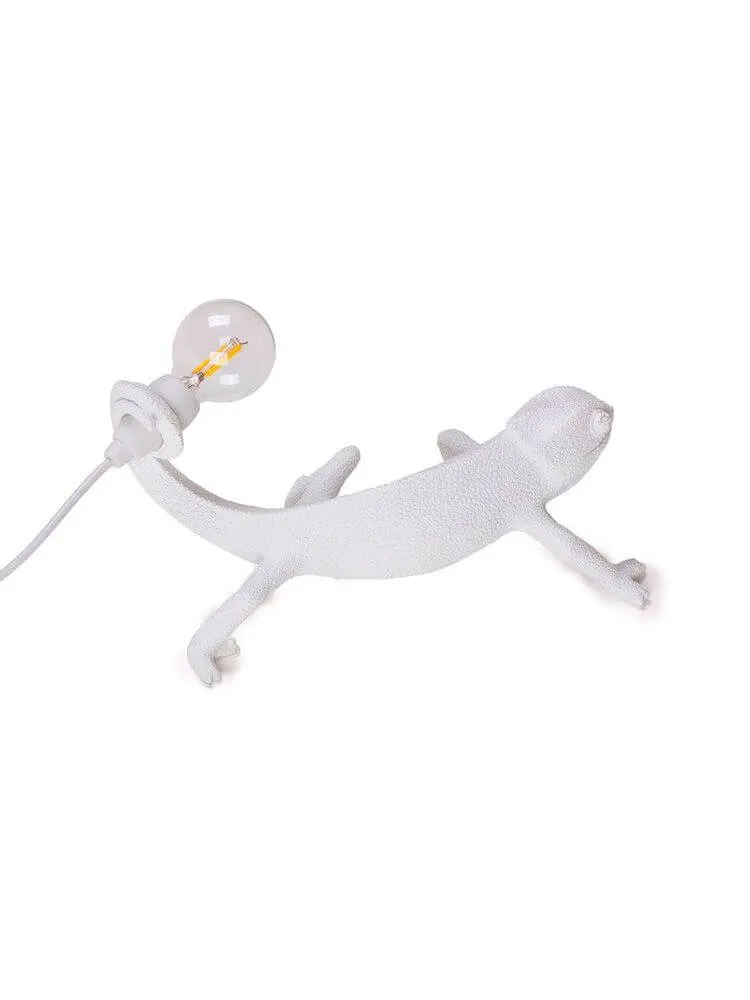 Seletti Chameleon Still LED-Tischleuchte USB Weiß