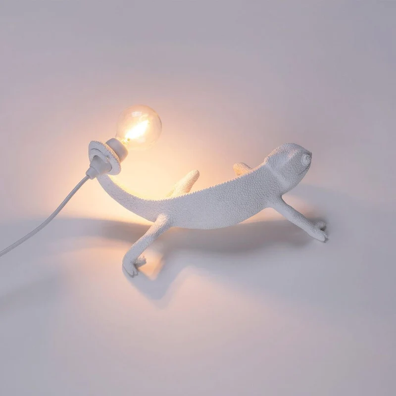 Seletti Chameleon Still LED-Tischleuchte USB Weiß