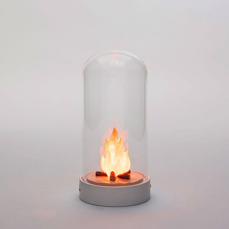 Seletti My Little Bonfire LED-Tischleuchte Flammeneffekt
