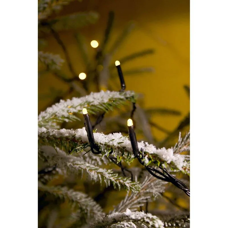 Micro LED Lichterkette Funkeleffekt 40 Warmweiße Dioden IP44