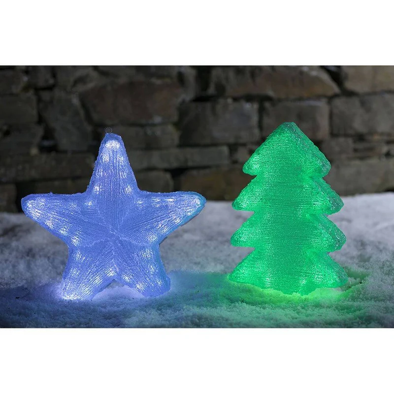 LED Acryl Tannenbaum mit 6 Farbwechselfunktionen 42 RGB Dioden 12V IP44