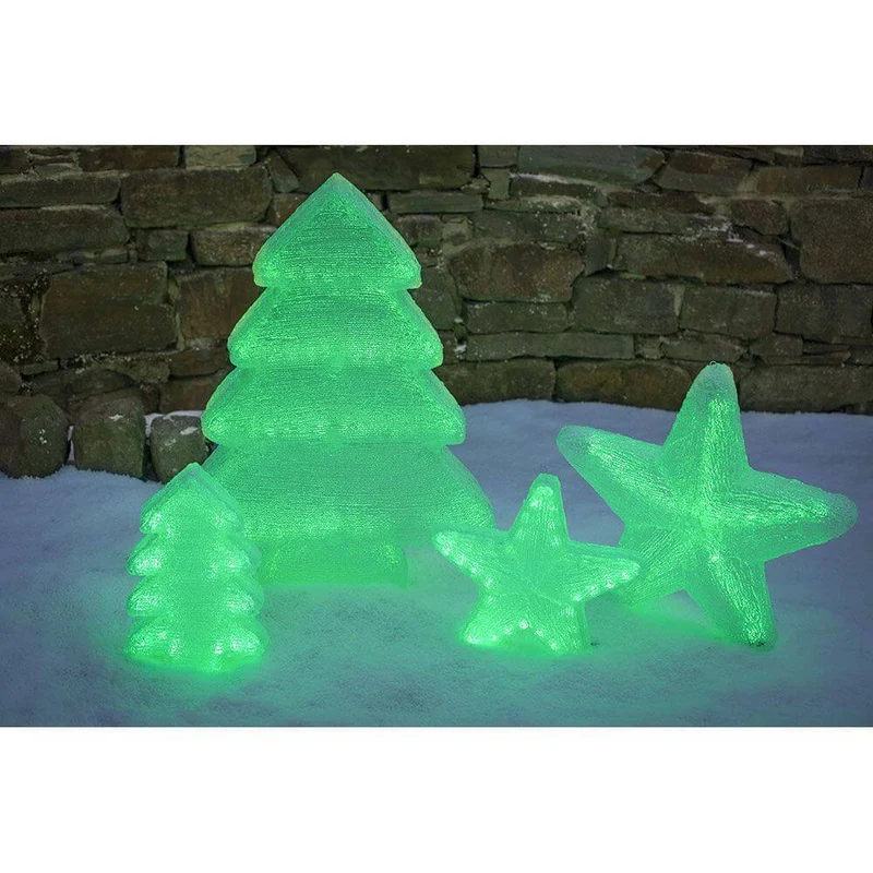 LED Acryl Tannenbaum mit 6 Farbwechselfunktionen 42 RGB Dioden 12V IP44
