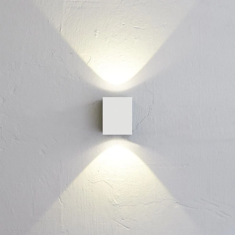 LED Außen-Wandleuchte Canto Kubi 2 IP44 Weiß