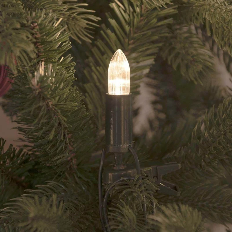 LED Baumkette Topbirnen grün One String 16 warmweiße Dioden
