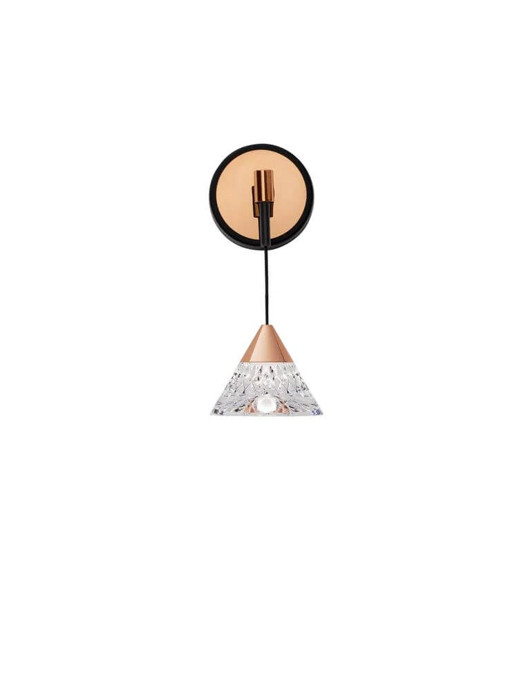 Paluz LED Wandleuchte 3000K Schwarz, Roségold