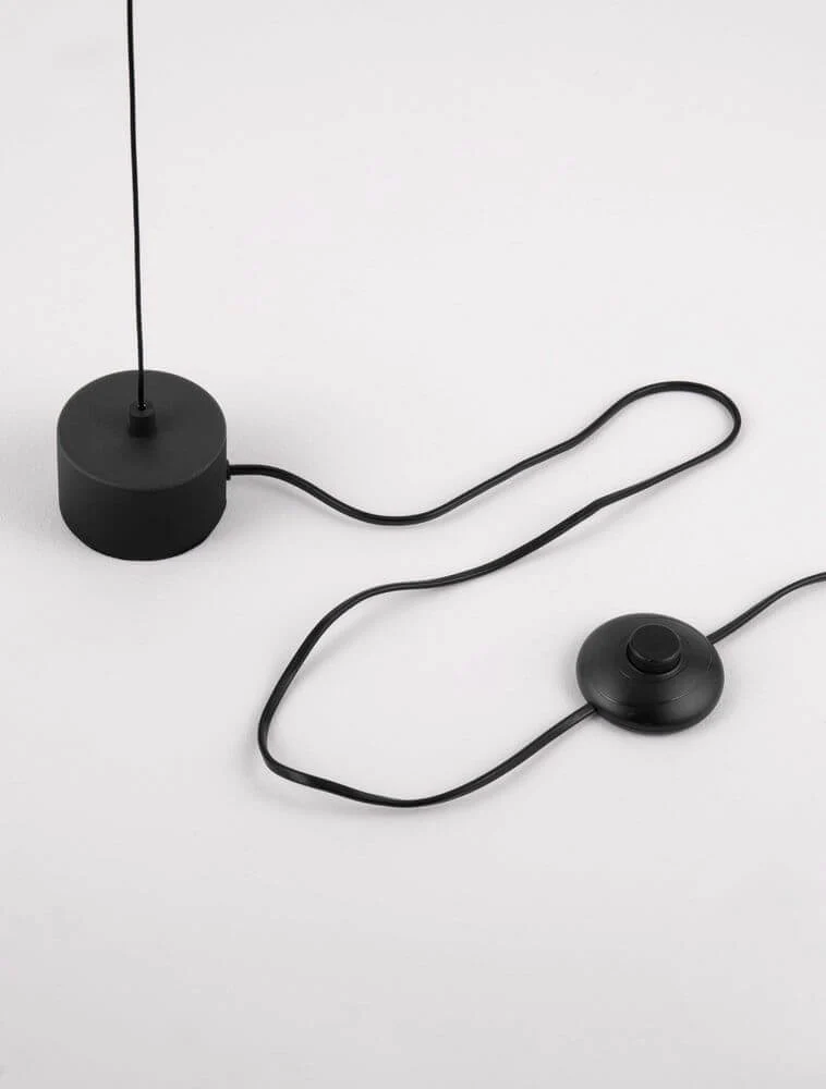 Olea LED Deckenleuchte Ø 35cm 3000K Netzstecker Weiß,Schwarz