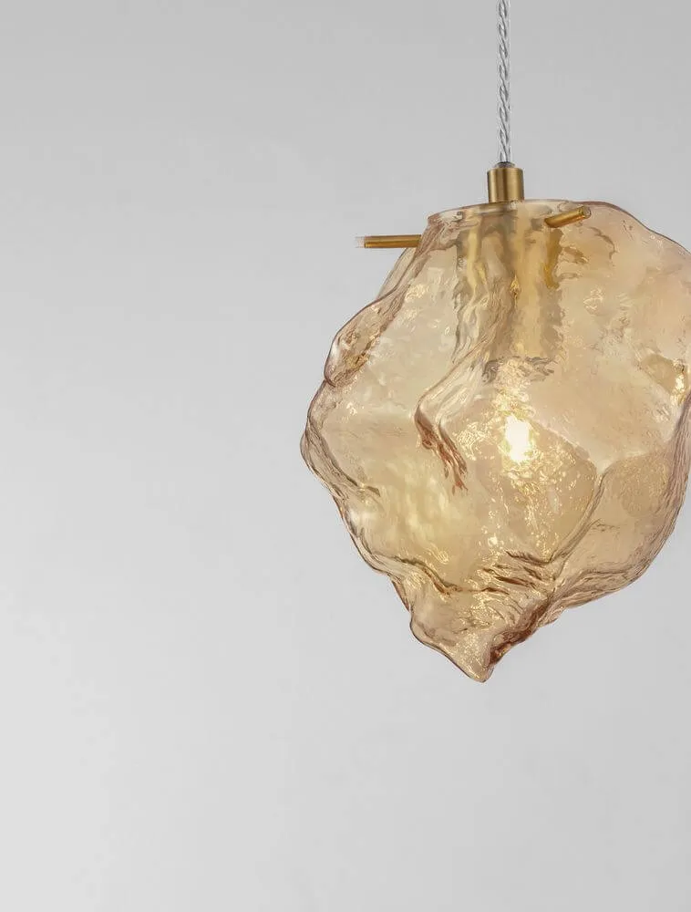 Odelle Pendelleuchte Ø 18cm Gold, Bernstein