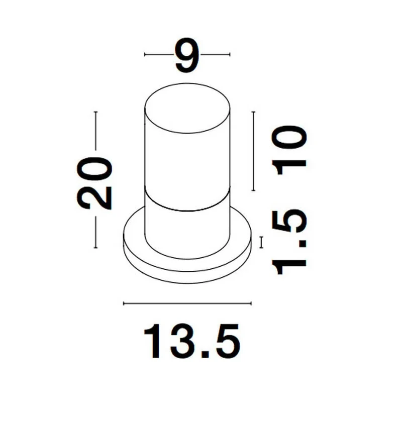 Noten LED Außensockelleuchte 3000K Schwarz IP65