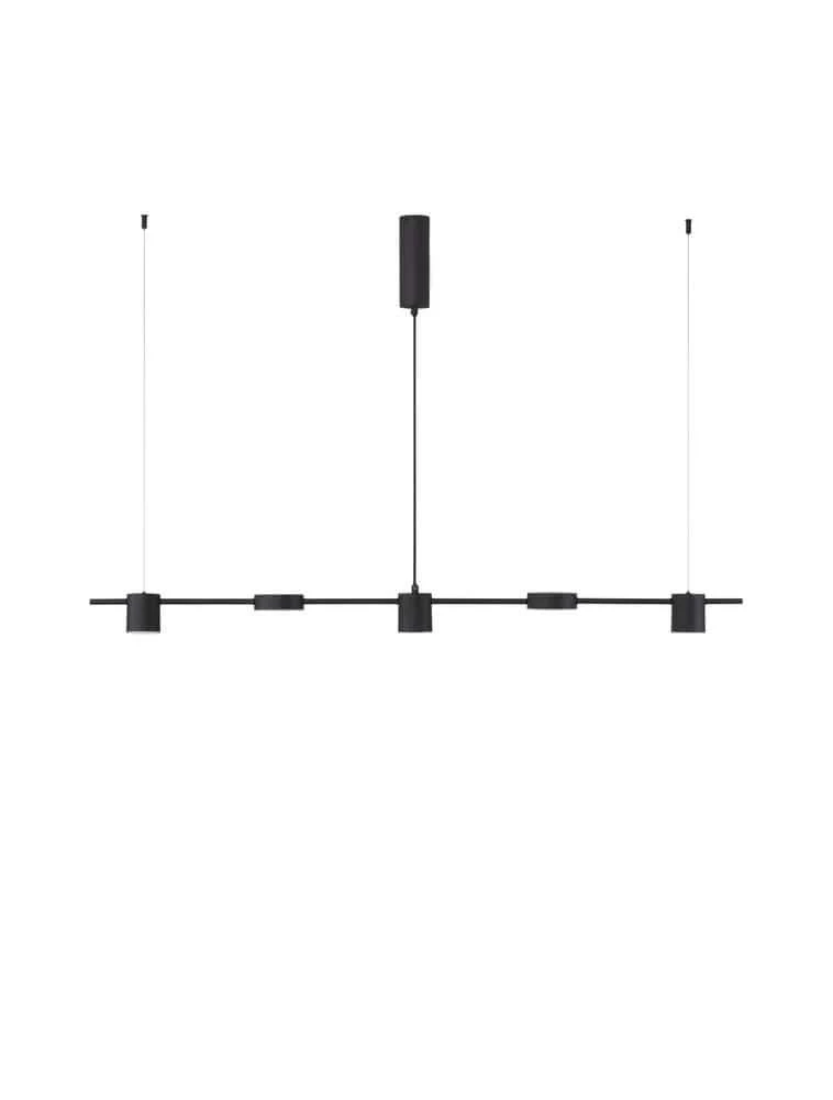 Nordik LED Pendelleuchte 5-flammig 3000K Schwarz
