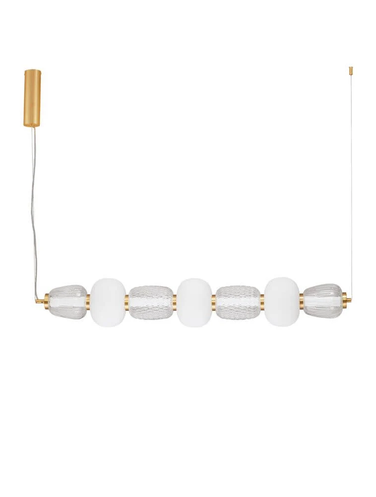 Movil LED Pendelleuchte 7-flammig 3000K Gold