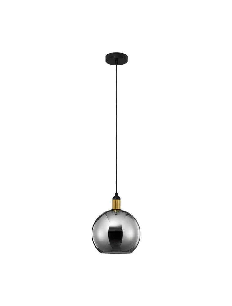 Mirro Pendelleuchte Ø 25cm Gold, Schwarz, Rauch
