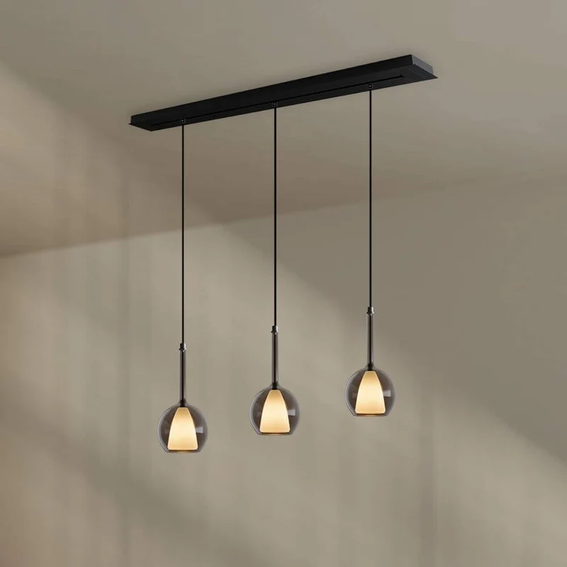 s.luce Belluna Esstisch-Pendelleuchte 3-flammig 120cm