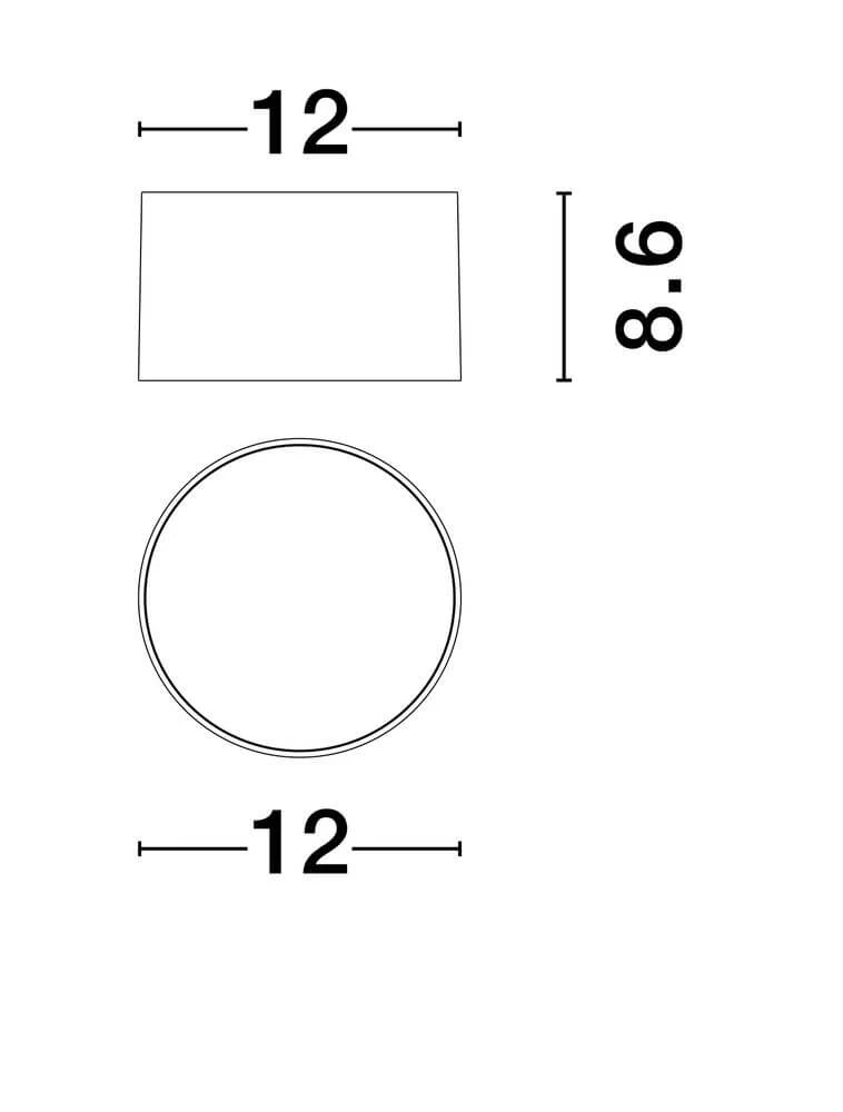 Ziaza LED Deckenleuchte Ø 12cm 3000K