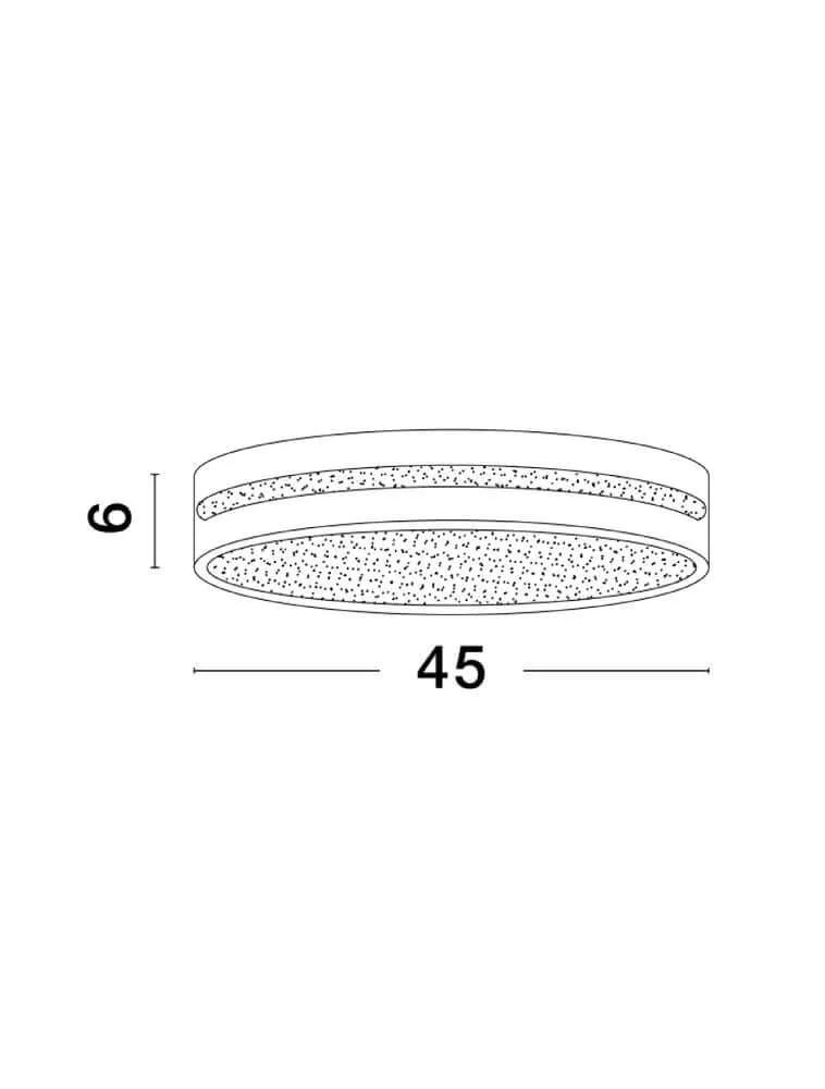 Wheel LED Deckenleuchte Ø 45cm 3000K