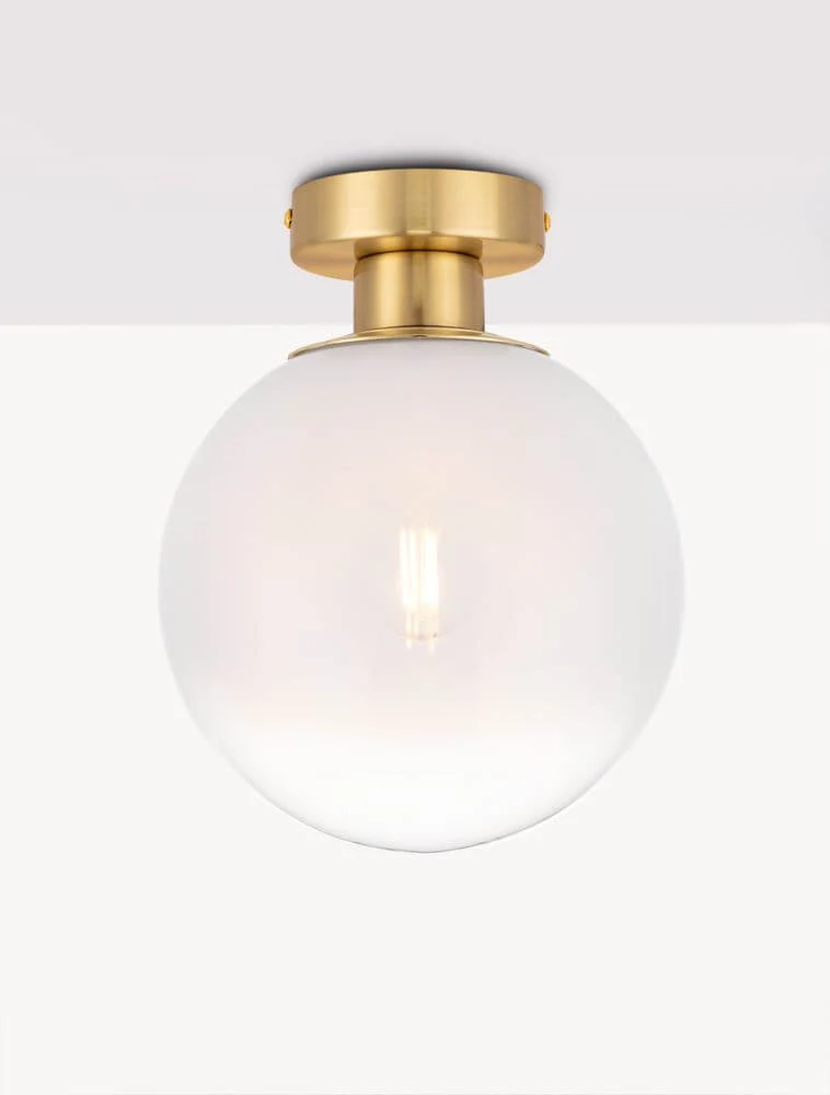 Vita Deckenleuchte E27 Gold, Weiß
