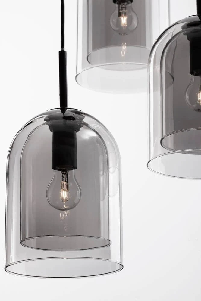 Velor Pendelleuchte E27 3-flammig Ø 30cm