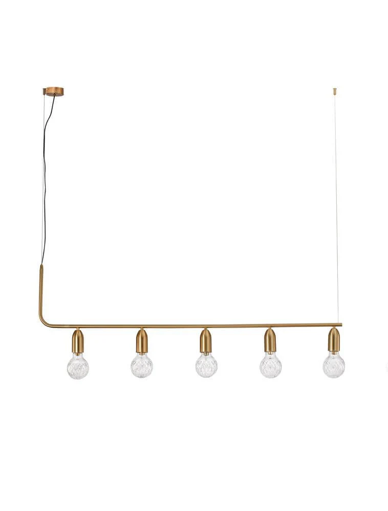 Veda Pendelleuchte 128cm G9 Horizontal 5-flammig