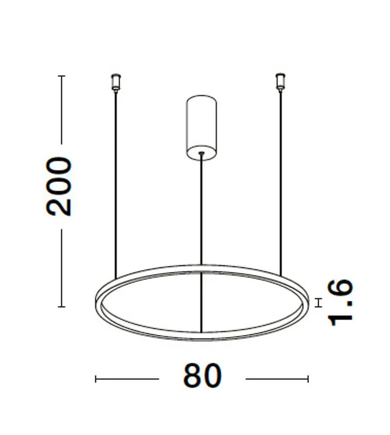 Tarquin LED Pendelleuchte Ø 80cm 3000K