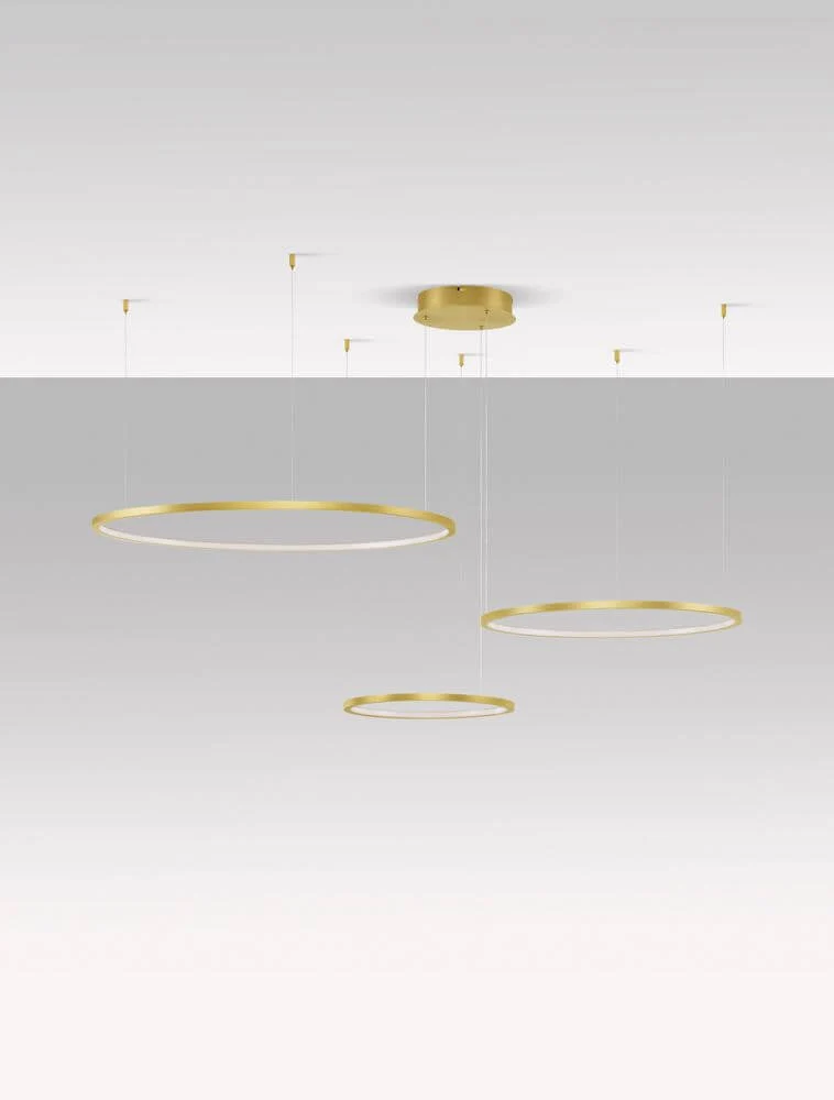Purple LED Pendelleuchte 3-flammig Ø 130cm 3000K