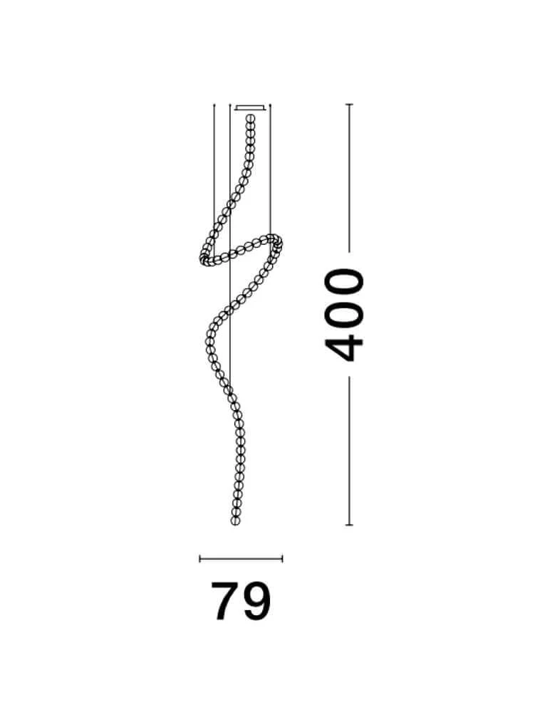 Perla LED Pendelleuchte 67-flammig Ø 79cm 3000K