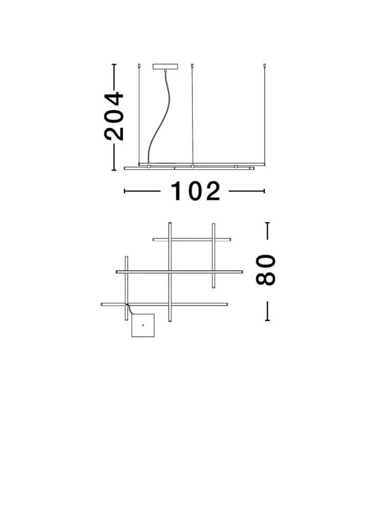 Pace LED Pendelleuchte 6-flammig 3000K