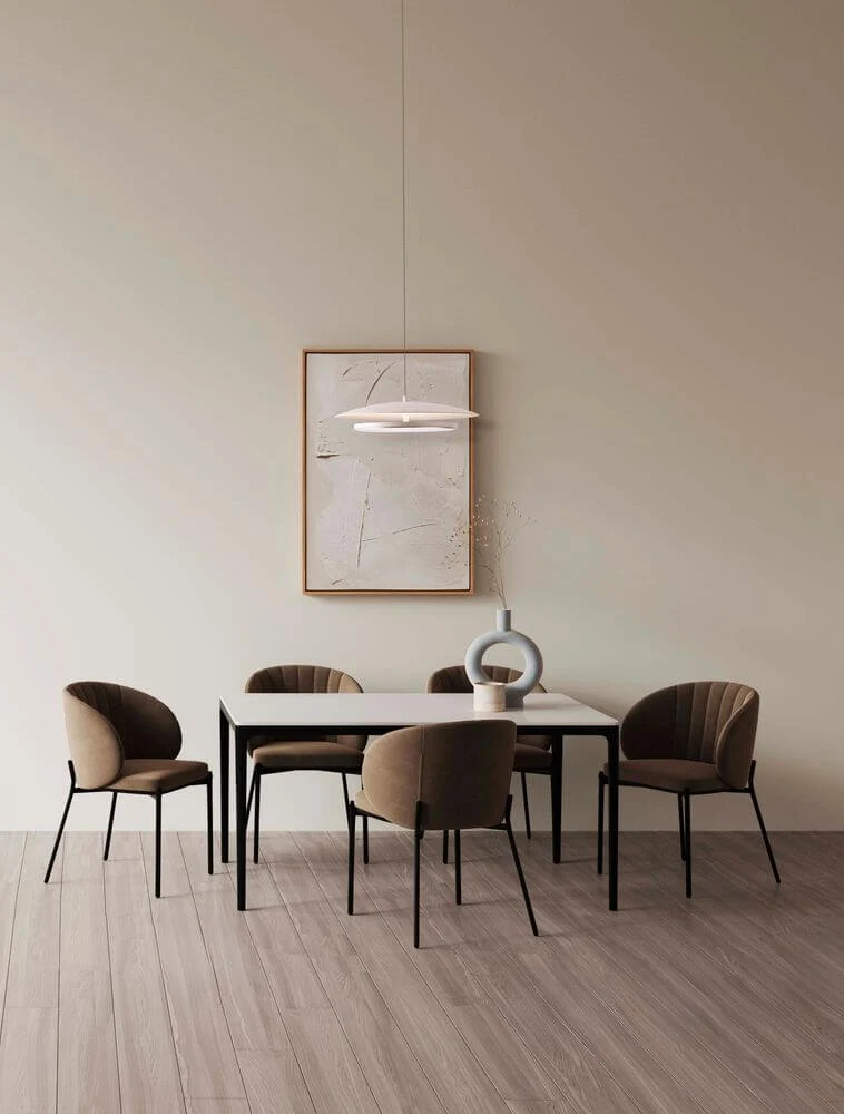 Olos LED Pendelleuchte 3000K Weiß,Chrom